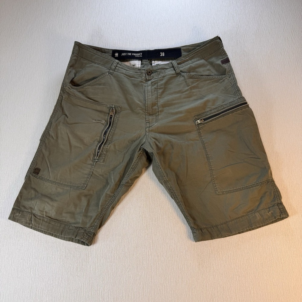 G-STAR RAW Men's size 38 Relaxed Bermuda Cargo Shorts Distressed Read